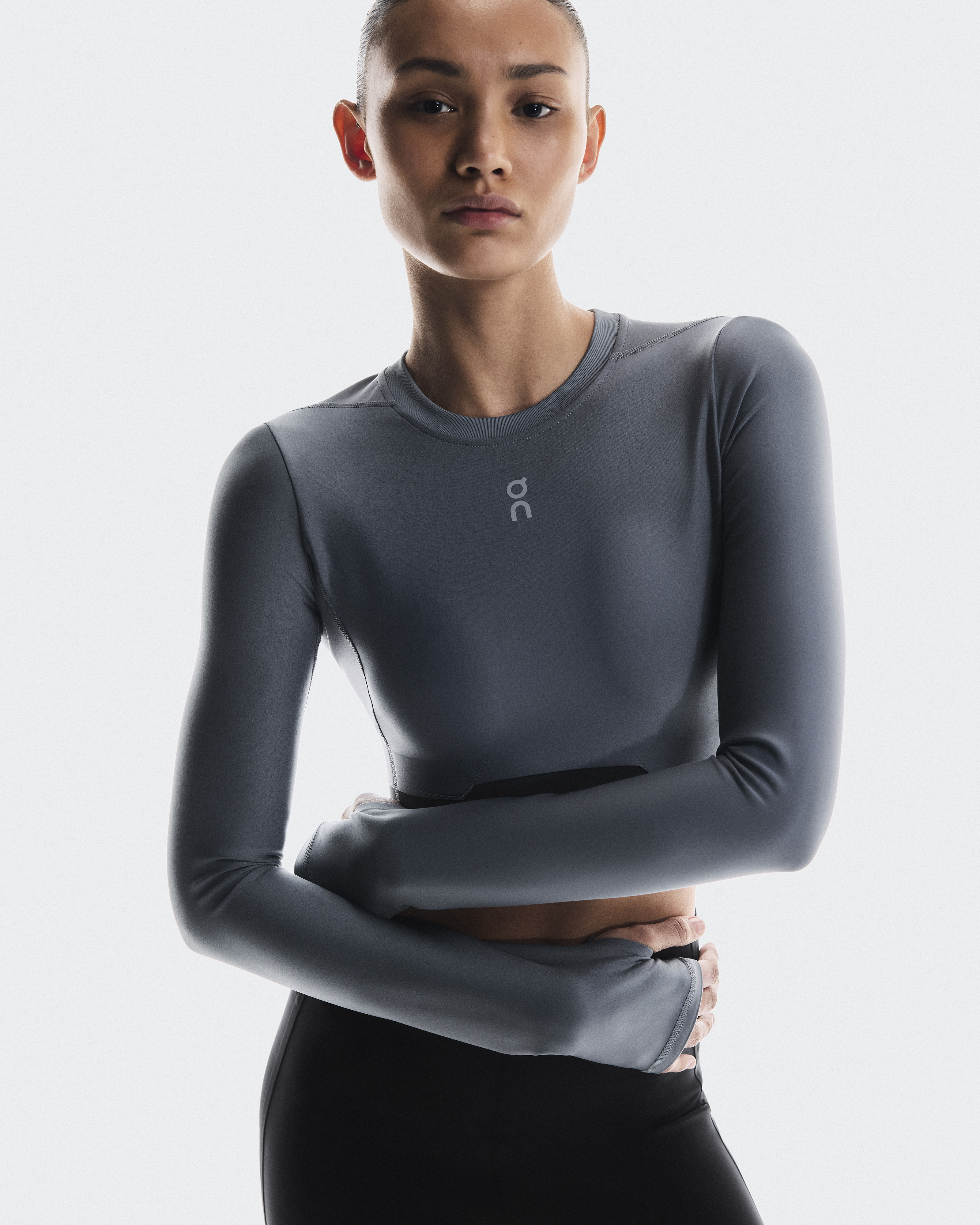Women's Train Long Sleeve Crop - Image 3